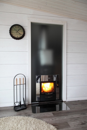 Sklenená stena Harvia DUO 9*19 (sklo, nerez. časti., rám, alu set)