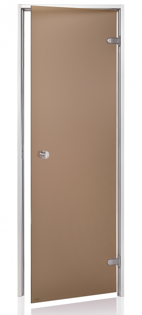 Dvere do parnej sauny "A" 7x19 Satin Bronze 685x1895 mm