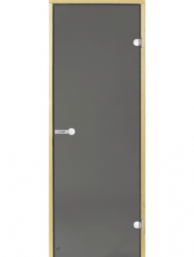 Dvere do sauny HARVIA 7x19, šedé, 690x1890 mm, borovica