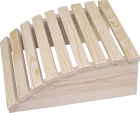 Podhlavník do sauny, borovica, pologuľatý