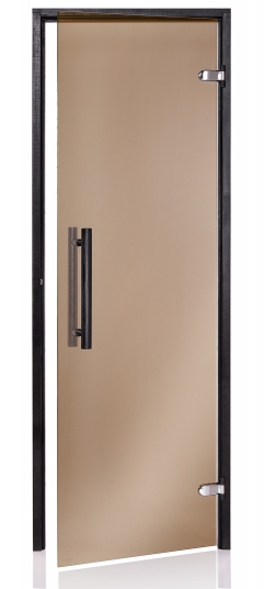 Dvere saunové "A" 9x19 Bronze 890x1890 mm Black