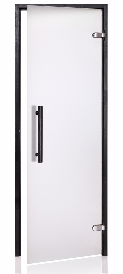 Dvere saunové "A" 7x20 Satin 690x1990 mm Black