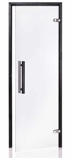 Dvere saunové "A" 7x19 Clear 690x1890 mm Black