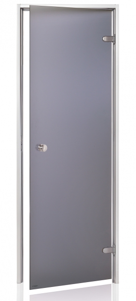 Dvere do parnej sauny "A" 7x19 Satin Grey 685x1895 mm