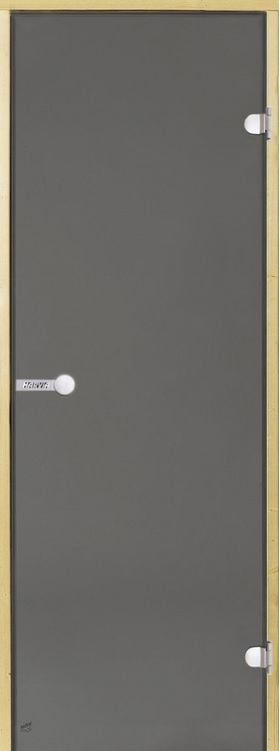 Dvere do sauny HARVIA 9x21, šedé, 890x2090 mm, borovica