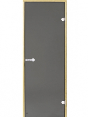 Dvere do sauny HARVIA 9x19, šedé, 890x1890 mm, borovica