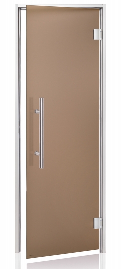 Dvere do parnej sauny "A" Premium 7x20 Satin Bronze 685x1995 mm