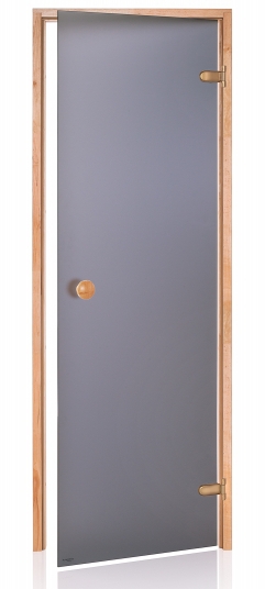 Dvere saunové "A" 8x20 Satin Grey 790x1990 mm Jelša
