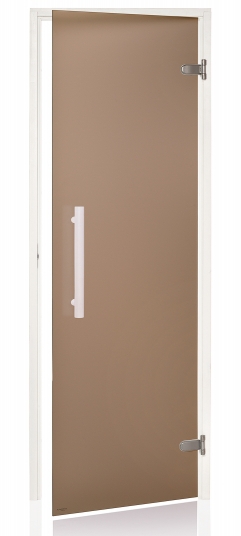 Dvere saunové "A" 8x20 Satin Bronze 790x1990 mm White