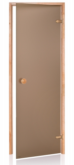 Dvere saunové "A" 7x19 Satin Bronze 690x1890 mm Jelša
