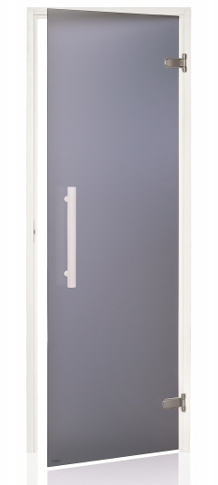 Dvere saunové "A" 7x21 Satin Grey 690x2090 mm White