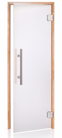 Dvere saunové "A" Premium 8x21 Satin 790x2090 mm Jelša