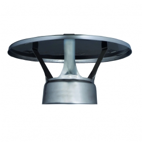 Záklop proti dazd pre oceľový komín