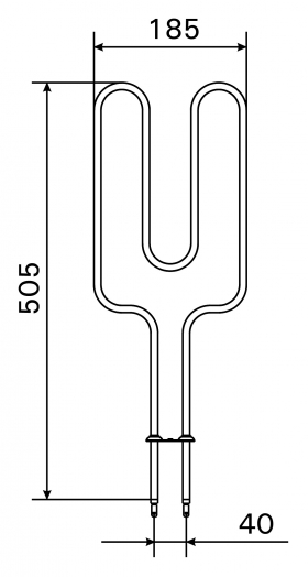Vykurovacie teleso, špirála pre saunové kachle AV2-6, 250W/230V