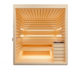 Fínska sauna Auroom LUMINA 150x200 osika/jelša