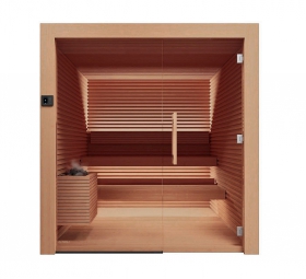 Fínska sauna Auroom NATIVA 150x180 thermowood osika