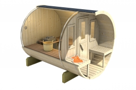 Sudová sauna 280 SMREK s terasou, rozložená