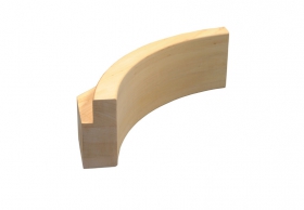 Lavicový rohový prvok 40x140 osika THERMOWOOD