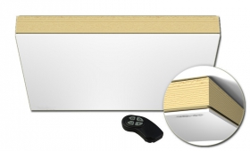 Stropné RGB svetlo do sauny s diaľkovým ovládaním, abachi