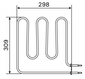 Vykurovacie teleso, špirála pre saunové kachle BC45, (E), 1500W/230V