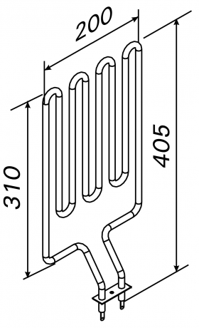 Vykurovacie teleso, špirála pre saunové kachle D36, 1800W/230V