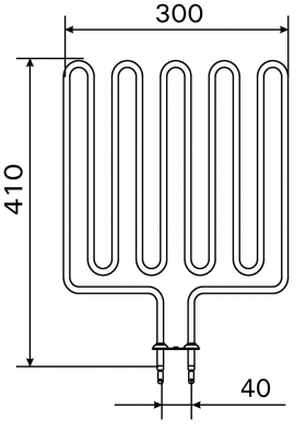 Vykurovacie teleso, špirála pre saunové kachle L33, 3000W/240V