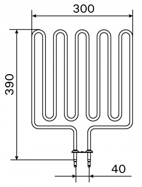 Vykurovacie teleso, špirála pre saunové kachle L20, 1750W/240V