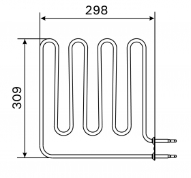 Vykurovacie teleso, špirála pre saunové kachle BC60(E), BC60SE(A), 2000W/230V