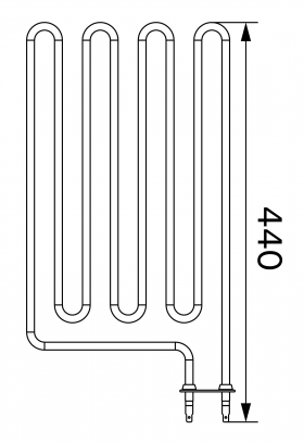 Vykurovacie teleso, špirála pre saunové kachle SW60 (E), 2000W/230V