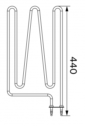 Vykurovacie teleso, špirála pre saunové kachle SW45 (E), 1500W/230V