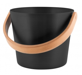 Hliníkové vedro Rento s uchom, čierna