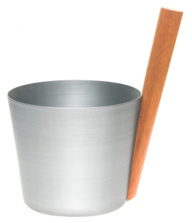 Hliníkové vedro Rento s rukoväťou, šedá