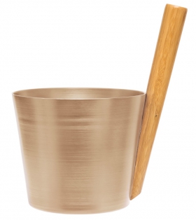 Hliníkové vedro Rento s rukoväťou, šampanská