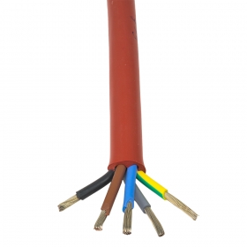 Silikónový kábel SIHF 5x6 mm
