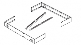 Sada držiakov k bezpečnostnej ohrádke (4 strany) pre kachle Concept R Mini Combi