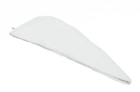 Turban do sauny BIELY, froté