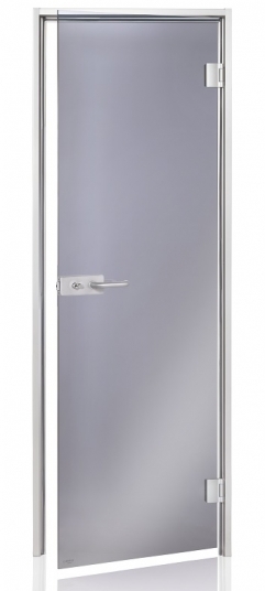 Celosklenené dvere DORADO 7x20, ALU rám, Grey, WC zámok