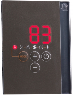 Saunová regulácia, riadiaca jednotka SENTIOTEC Professional D3, čierna