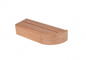 Koniec lavice - modul 200x600 mm, osika Thermowood, pravý