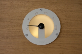 Cariitti teplomer do sauny - guľatý, biely