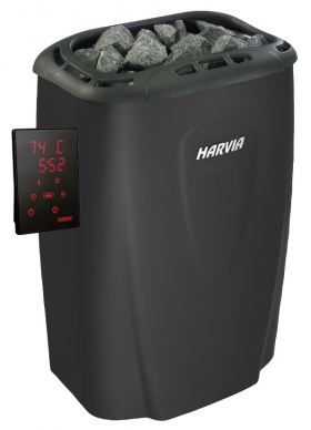 Saunové kachle HARVIA Moderna V80XE - čierna