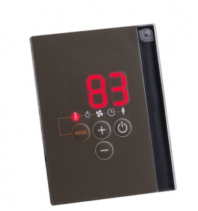 Ovládací panel reguláce SENTIOTEC Professional D2, čierna