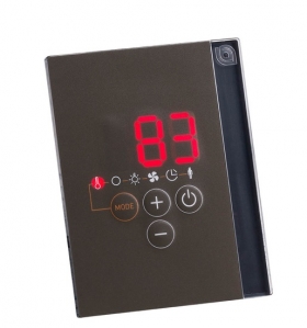 Ovládací panel regulácie SENTIOTEC Professional D2i, čierna