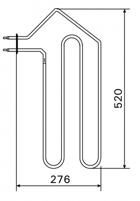 Vykurovacie teleso, špirála pre saunové kachle AF4/AFB4, 1333W/230V