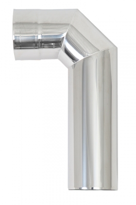 Zahnutý dymovod Harvia 90°, 115 mm - nerezový