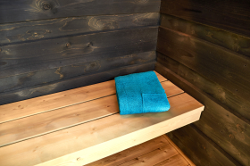 Kilt do sauny NordicSPA - dámsky, TYRKYSOVÝ, froté, 90x155 cm