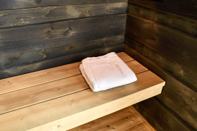 Kilt do sauny NordicSPA - dámsky, BIELÝ, froté, 90x155 cm