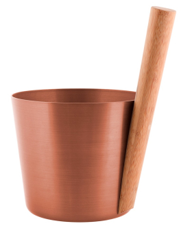 2.akosť: Hliníkové vedro Rento s rukoväťou, medená COPPER