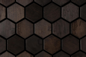 Dekoratívny saunový obklad PROMENADE, čierna jelša 464x355mm