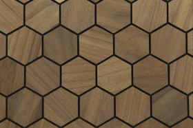 Dekoratívny saunový obklad PROMENADE, abachi thermowood 464x355mm